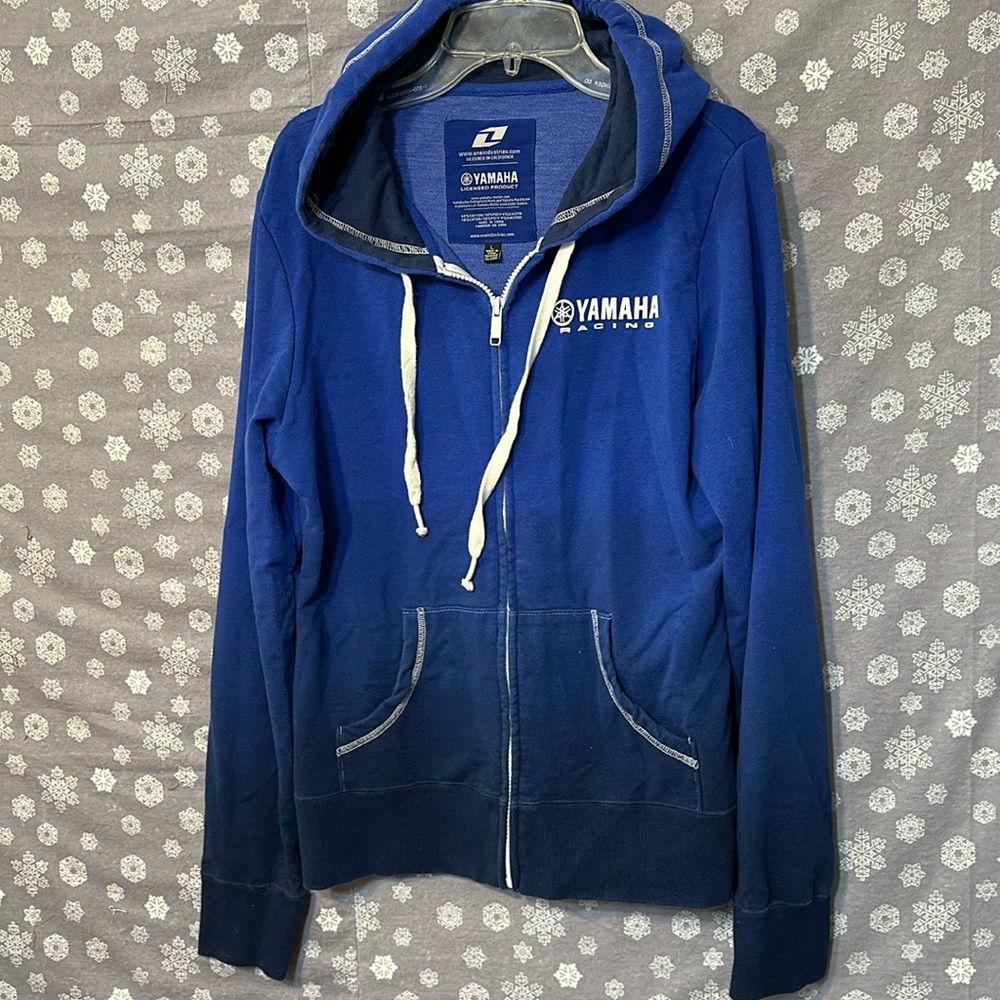 Women’s size large Yamaha Racing zipped hoodie